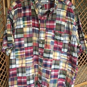 Joseph A. Bank XL Men’s Madras Plaid Shirt